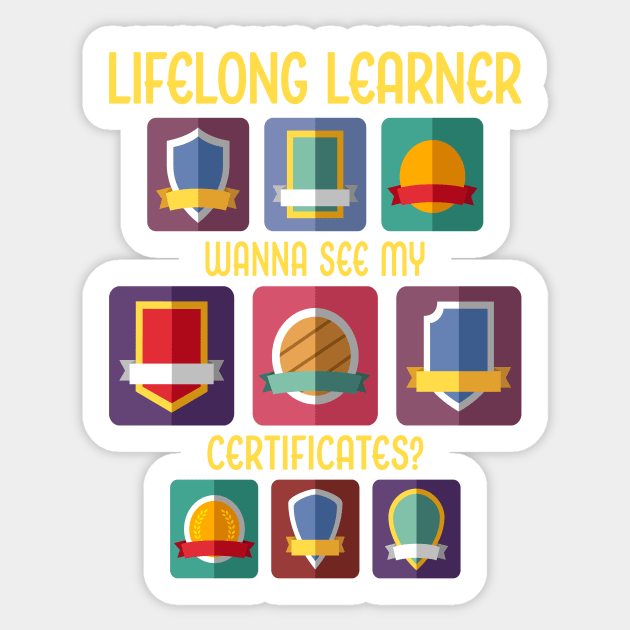 Lifelong Learner Sticker by UltraQuirky